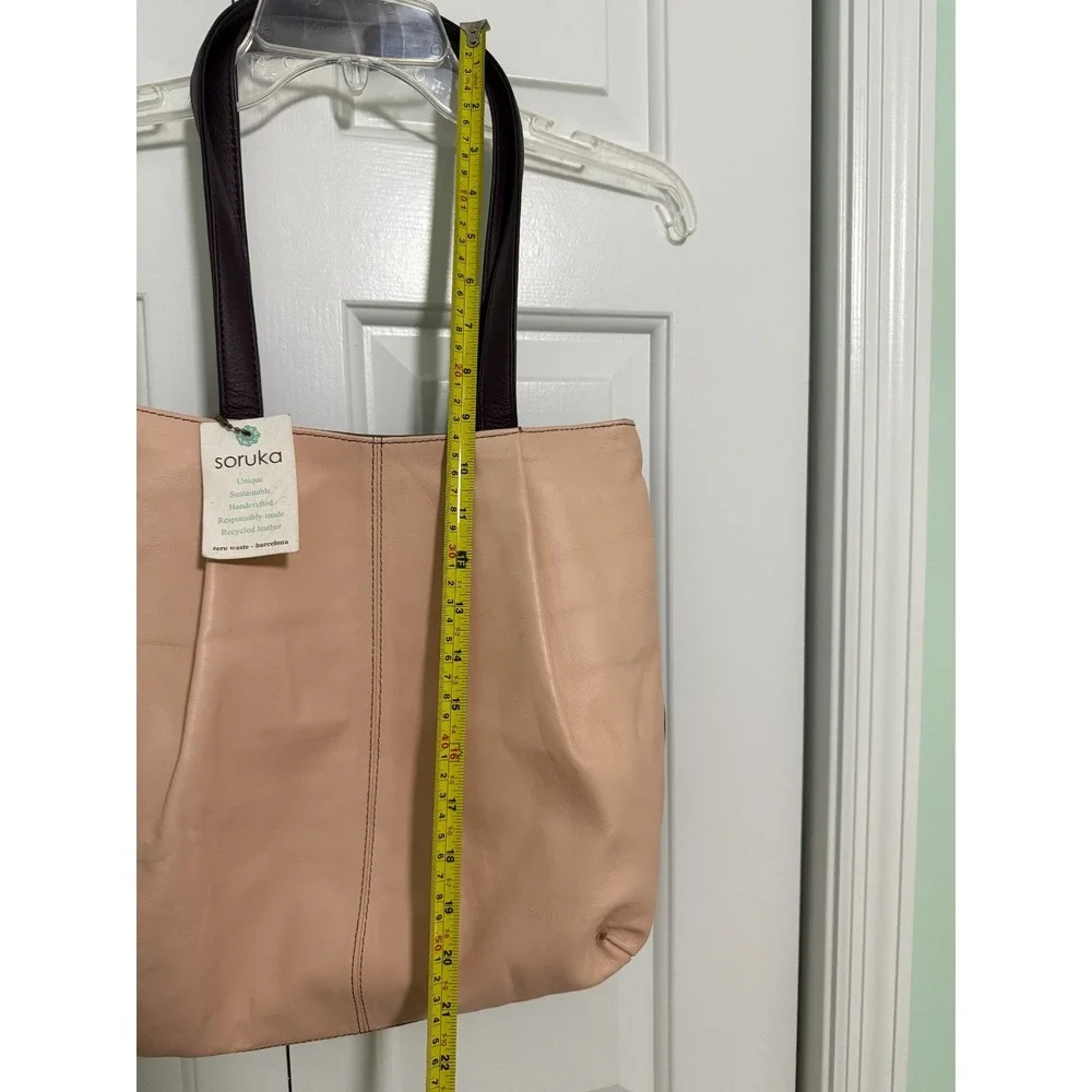 NWT pink Soruka handbag purse‎ recycled leather Barcelona multi pocket new